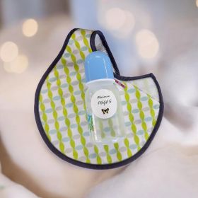 Kit crèche avec biberon et bavoir personnalisés avec étiquettes nom