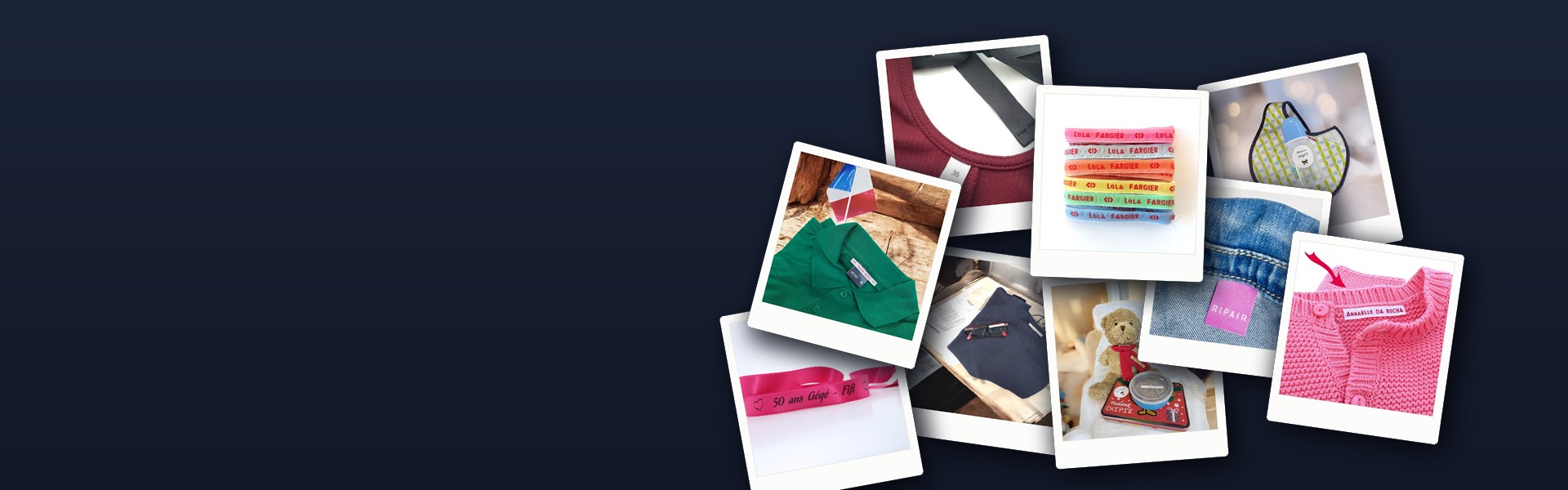 Étiquettes tissées personnalisées avec nom et prénom - Jericho Étiquettes